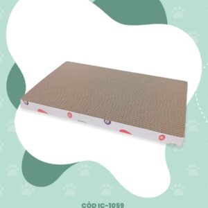 Rascador Piso Cartón Con Hierba