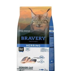 BRAVERY HERRING SENIOR CAT 2 KG